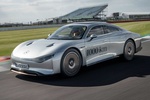 Mercedes-Benz Vision EQXX electric car broke its own record, having traveled 1202 km on a single charge